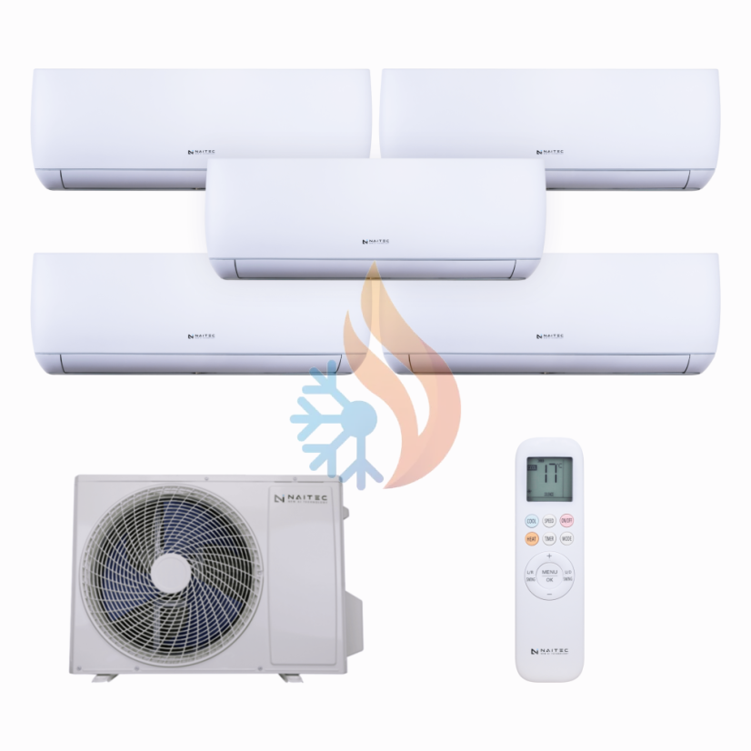 Naitec Multisplit - vonkajšia 12 kW + 5 x Naitec New Smart vnútorná 3,5 kW