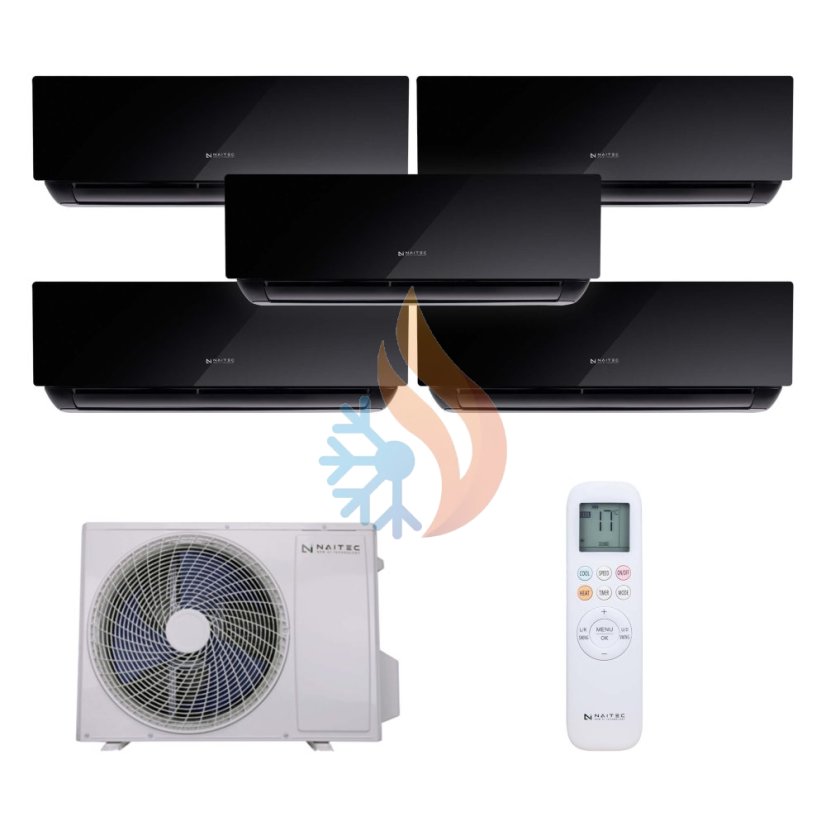 Naitec Multisplit - vonkajšia 12 kW + 5 x Naitec Onyx vnútorná 3,5 kW