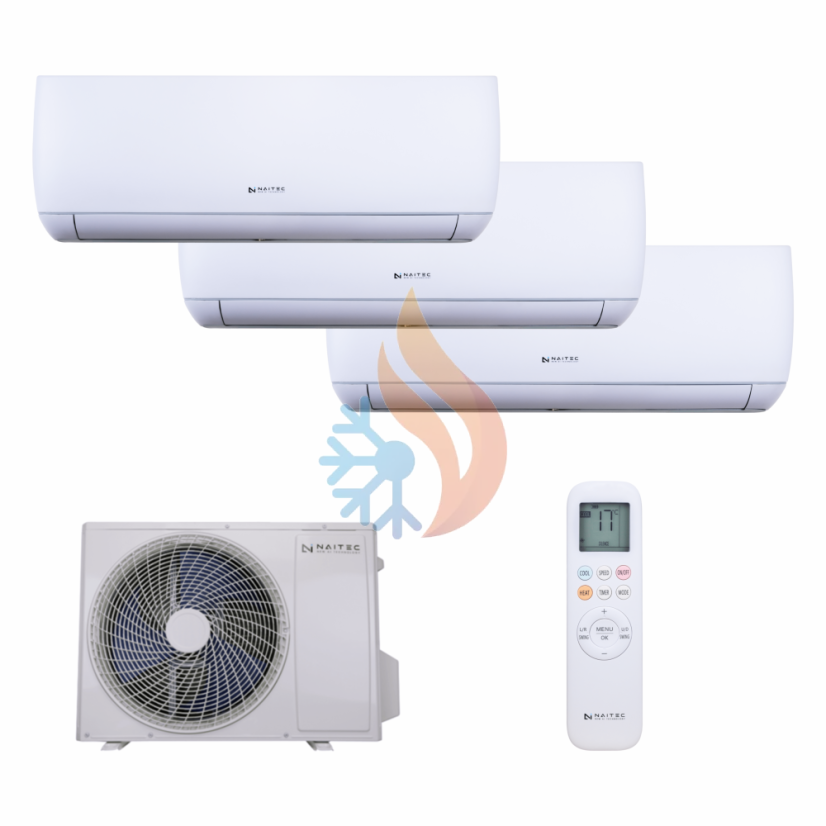 Naitec Multisplit - vonkajšia 8 kW + 3 x Naitec New Smart vnútorná 3,5 kW
